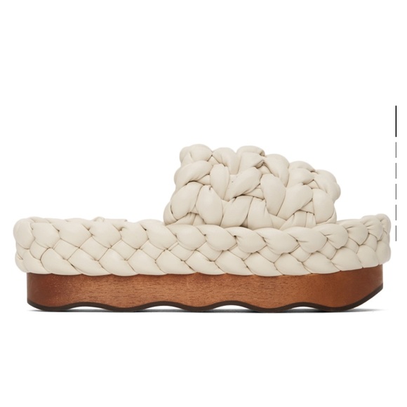 Chloé off white braided platform sandals - Picture 2 of 5